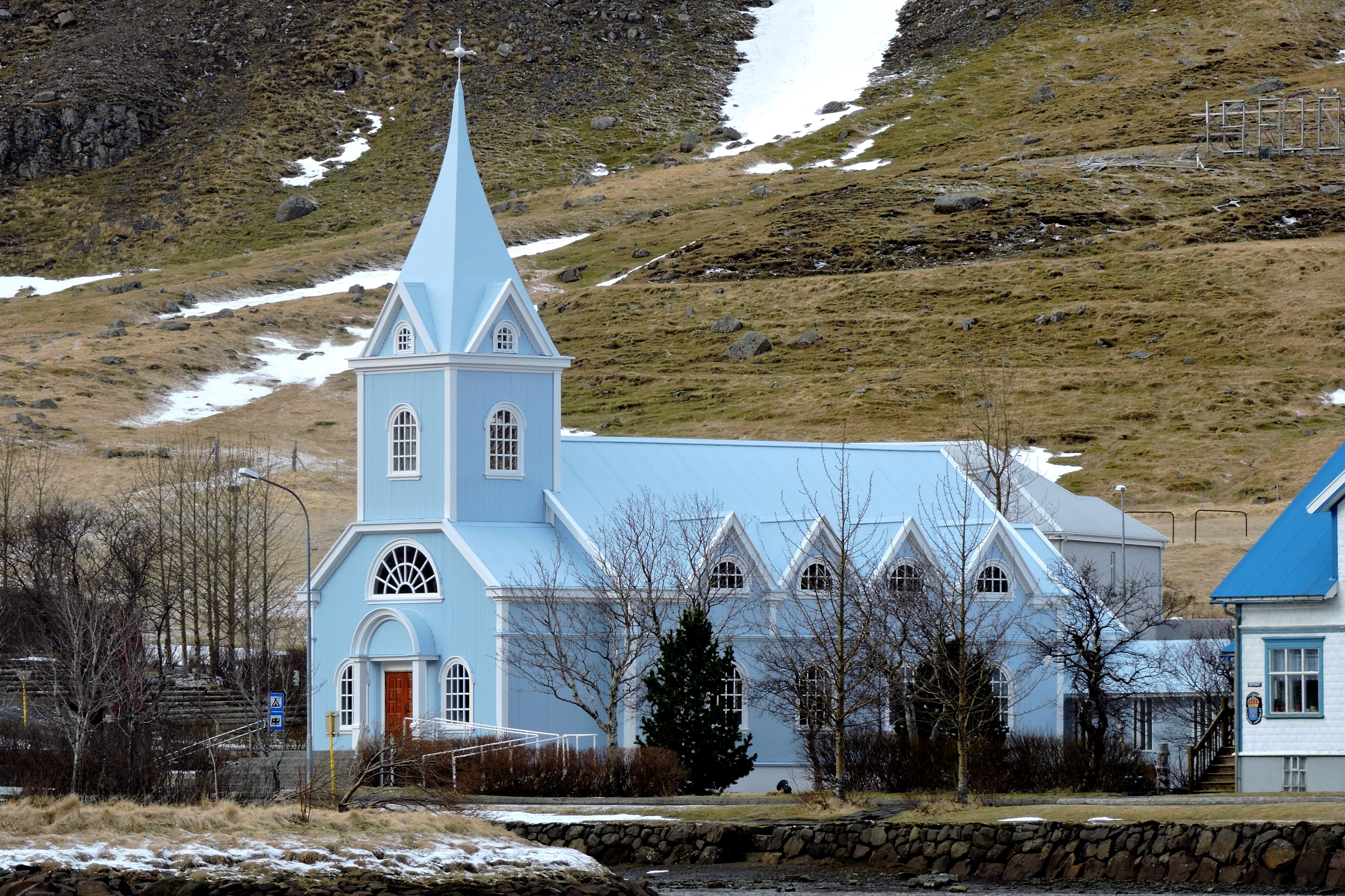 SEYDISFJORDUR CHURH, ICELAND> Bill Bagley Photography